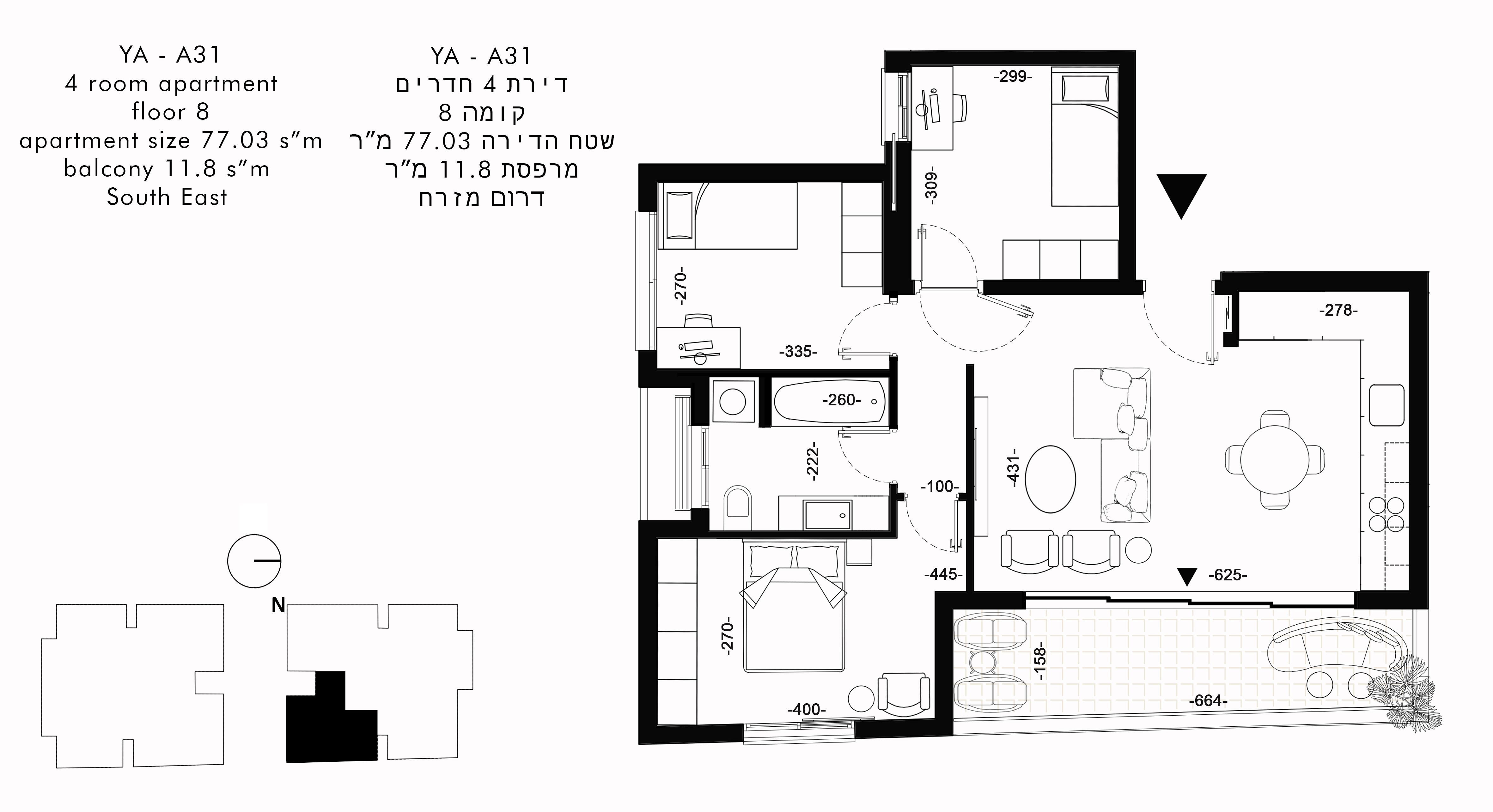 תכנית דירה 2729